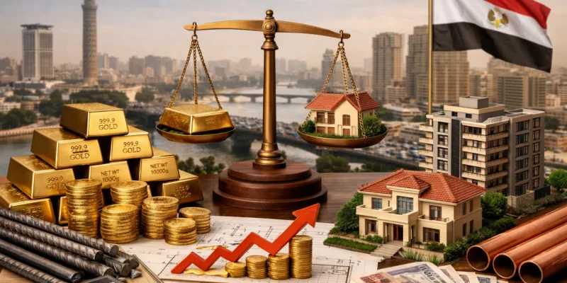تأثير أسعار الذهب على سوق العقارات في مصر